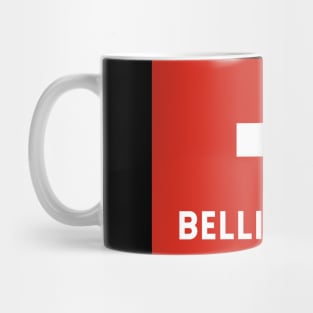 Bellinzona City in Swiss Flag Mug